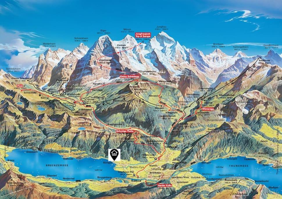 Chalet Mignon - Your Vacation Oasis At Lake Brienz Bönigen 외부 사진